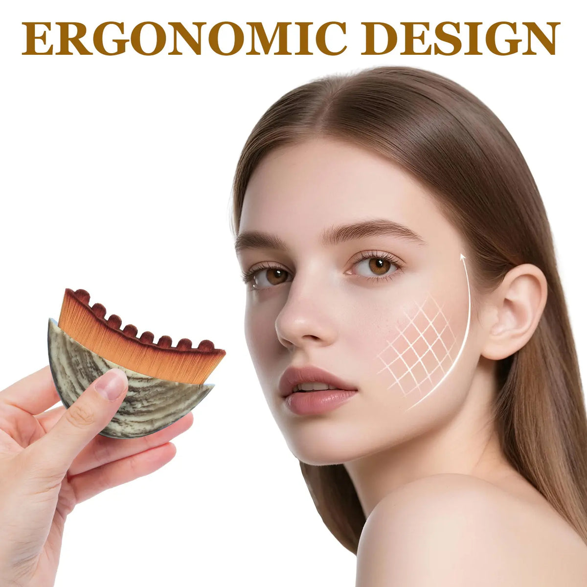 Sculpting Lymphatic Facial Contour Brush